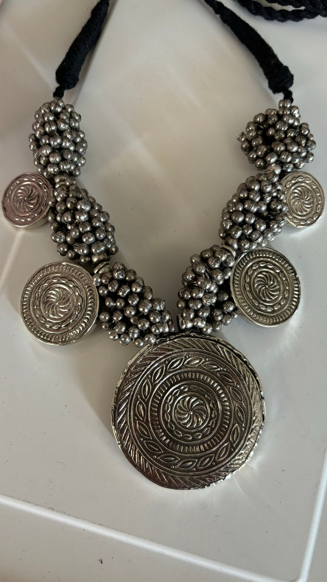 Exquisite Hand painted Ghungroo Pendant Necklace - Elevate Your Elegance