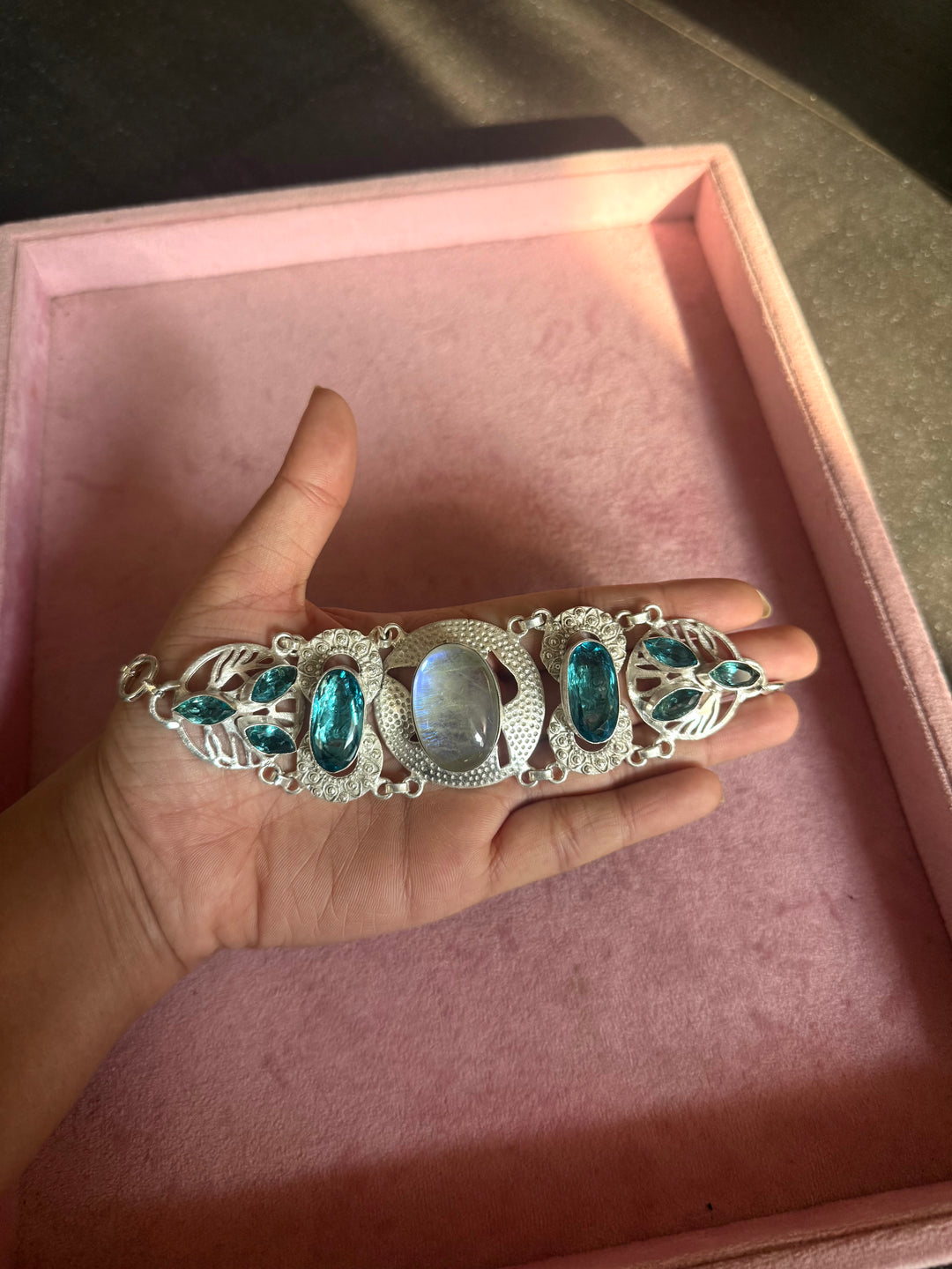 Statement Choker – Silver Brass, Adjustable Necklace