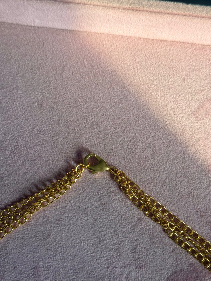 Statement Choker – Gold Brass, Adjustable Necklace