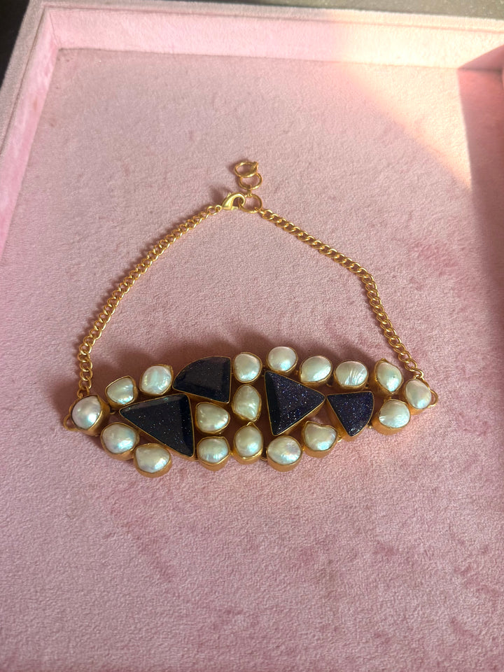 Statement Choker – Gold Brass, Adjustable Necklace