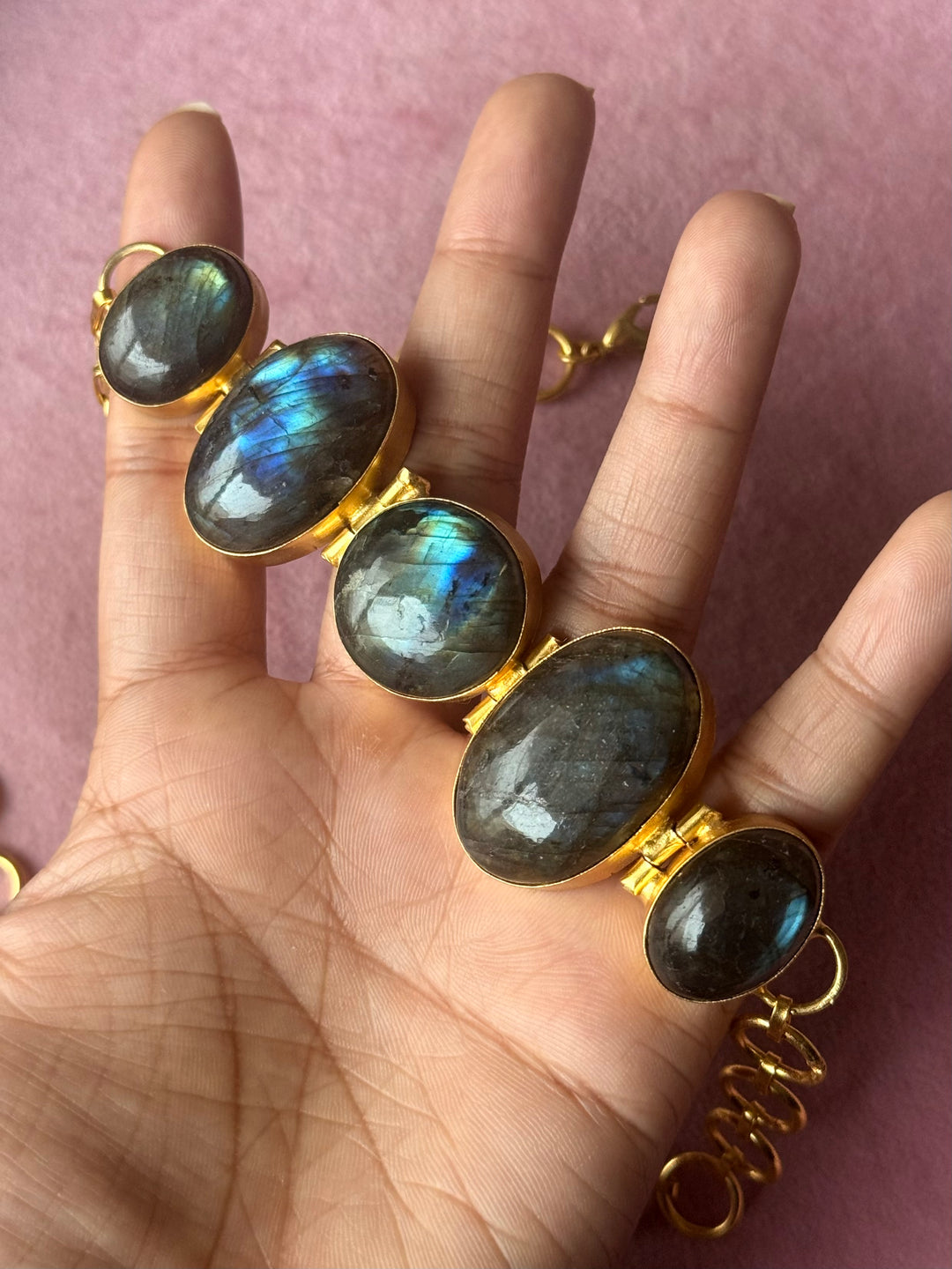 Statement Labradorite Choker / One of a kind Jewellery/ Indian Choker