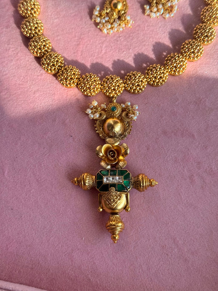 Handmade 925 Silver Fusion Necklace Set | SHIVKA
