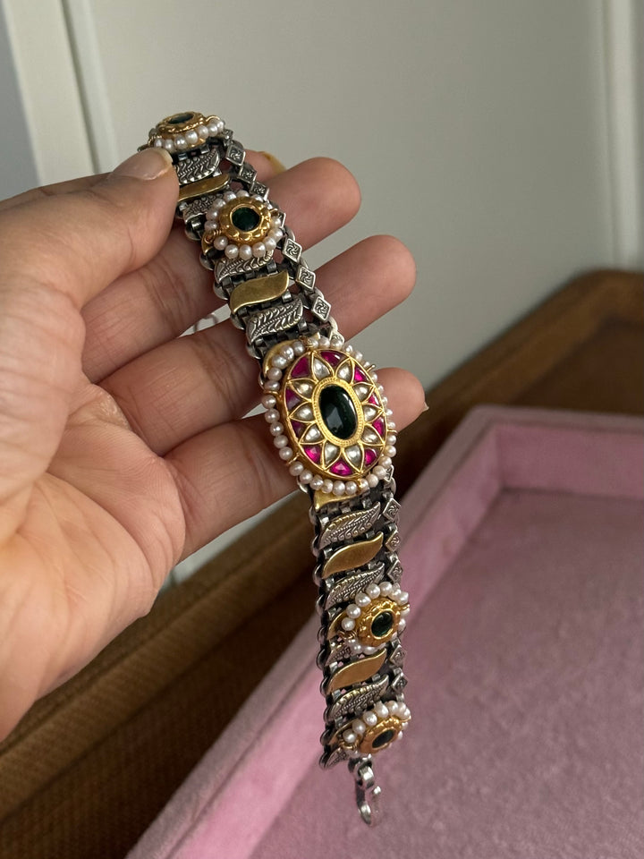 Handmade Vintage Victorian 925 Silver Bracelet