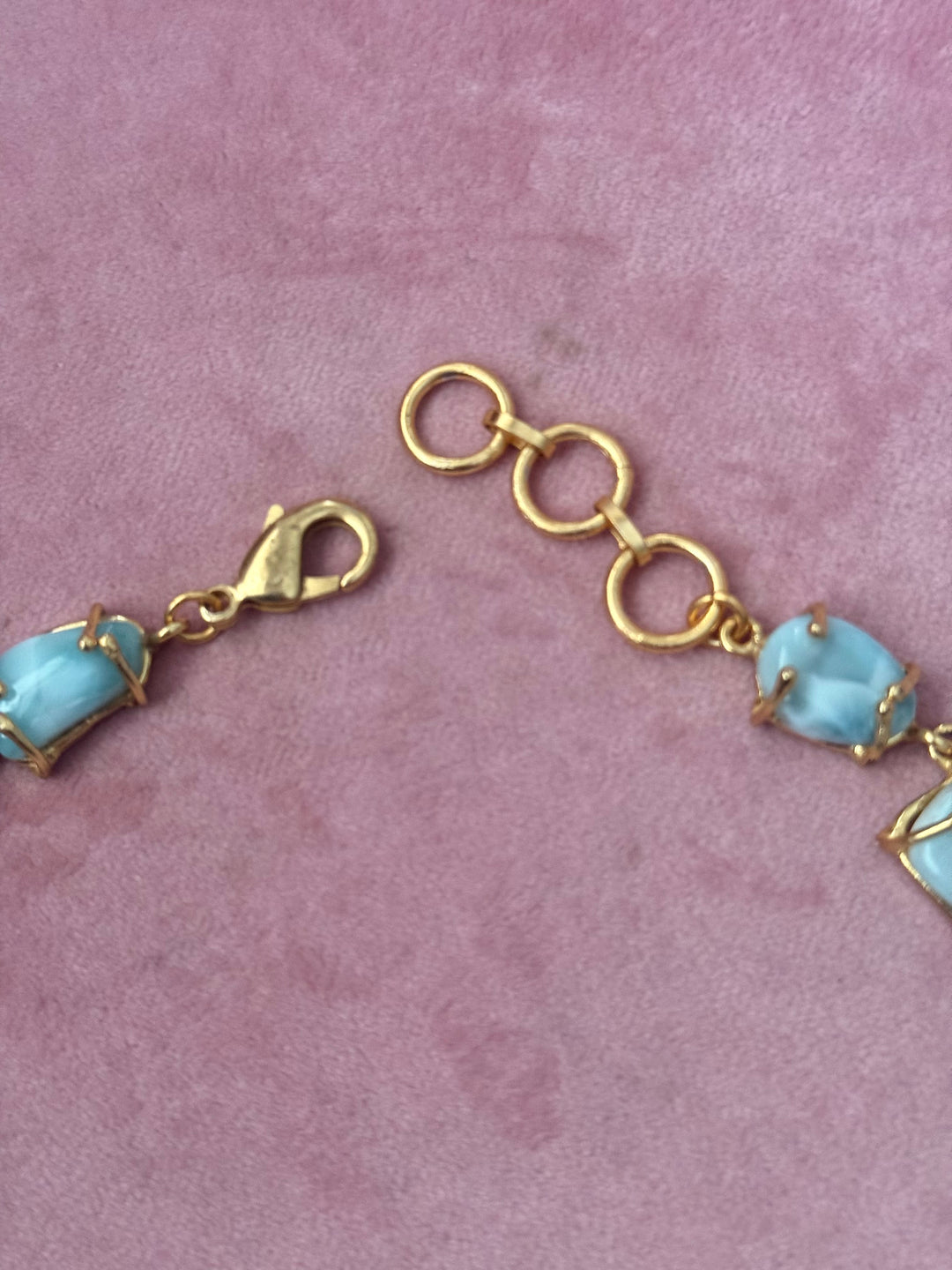 Statement Larimar Stone Necklace