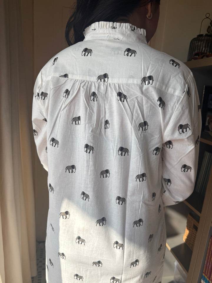 Indian Print Cotton Nightwear/ Handcrafted Nightwear / Loungewear