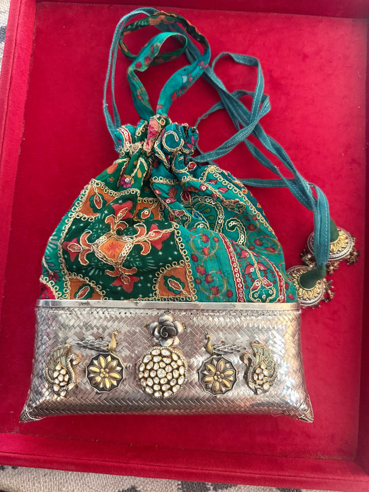 One of a Kind 925 Silver Purse Bag | SHIVKA