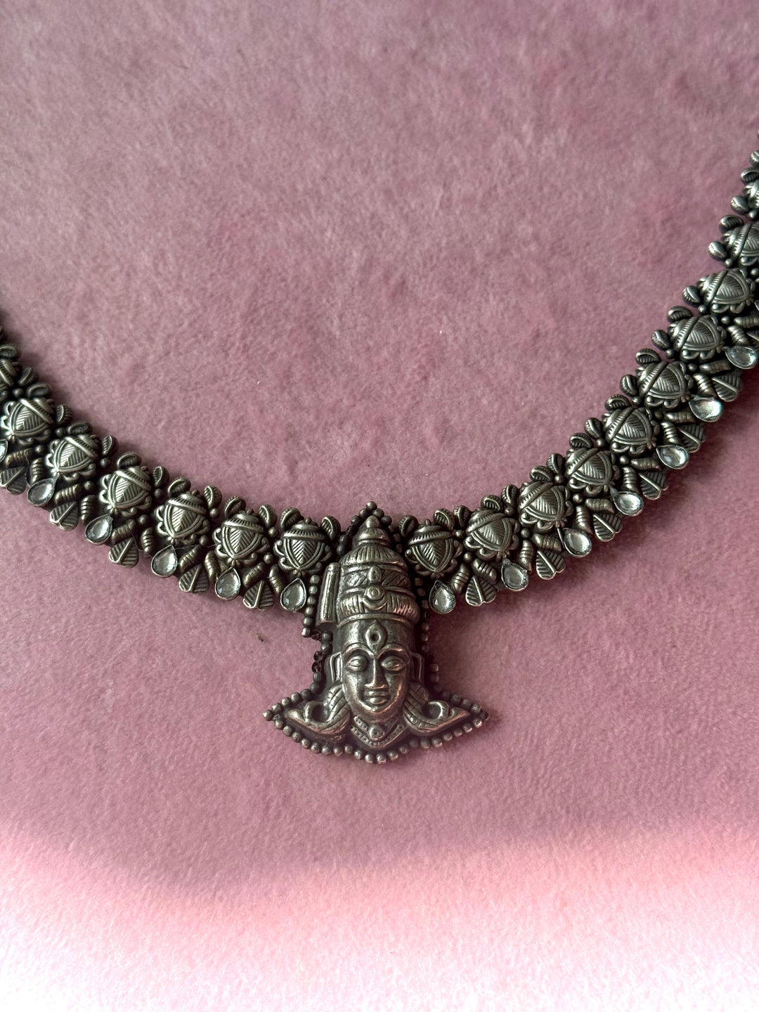 Handmade Tribal Antique Brass Statement Necklace | Adjustable Dori Artisan Jewelry