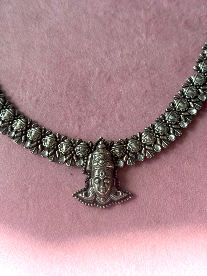 Handmade Tribal Antique Brass Statement Necklace | Adjustable Dori Artisan Jewelry