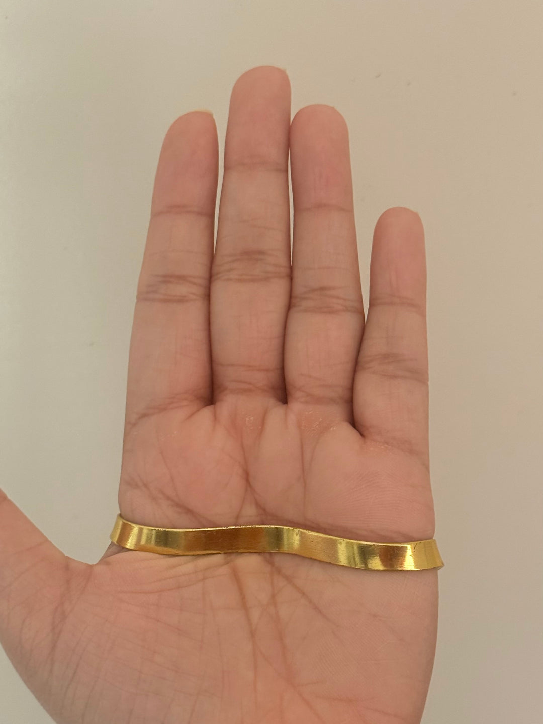 SHIVKA Coral Hand Harness | Brass Gold Polish | Natural Coral Stone | Handcrafted | 14g