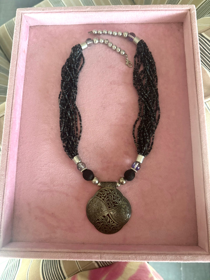 Tribal Brass Pendant Necklace - Exquisite Craftsmanship
