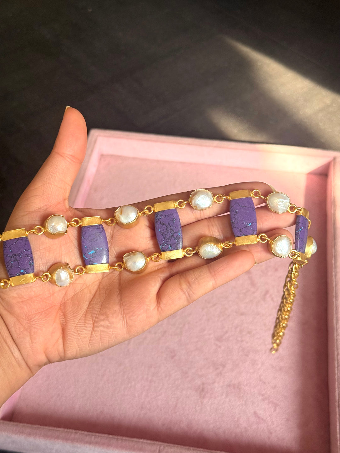 Statement Choker – Gold Brass, Adjustable Necklace