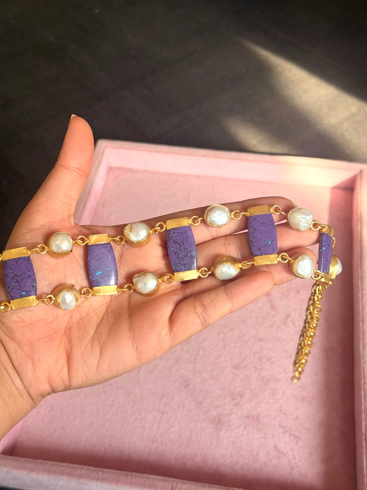 Statement Choker – Gold Brass, Adjustable Necklace
