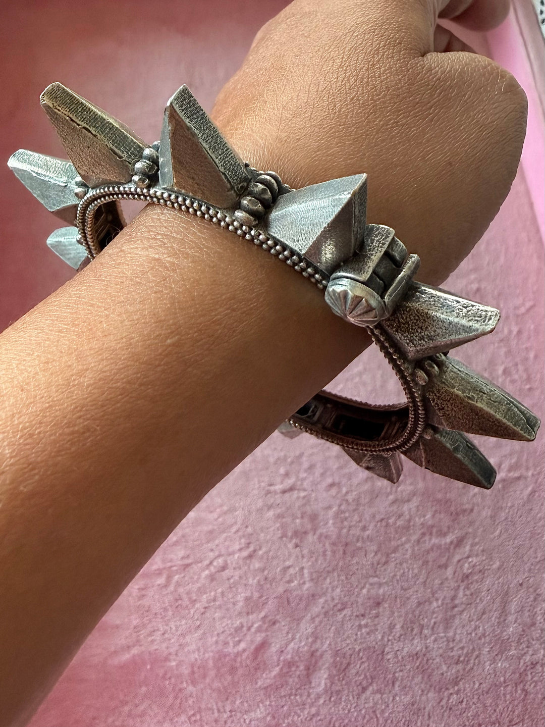 Elegant Brass Kadas - Premium Quality Silver Replica