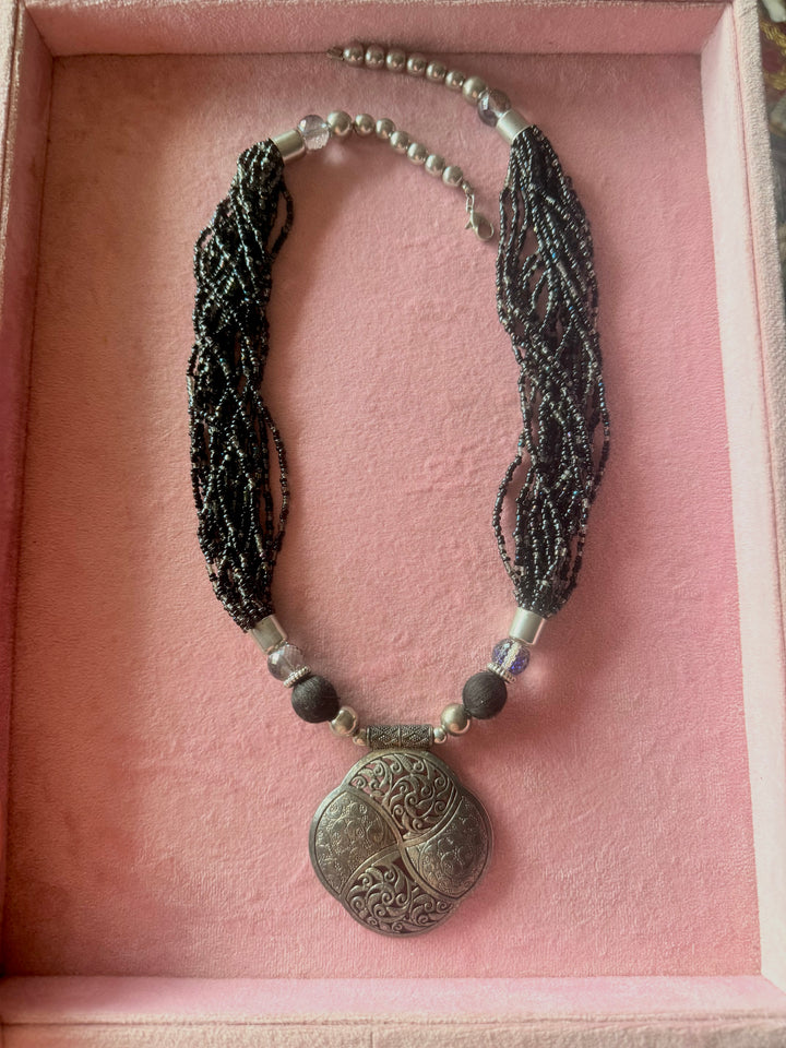 Tribal Brass Pendant Necklace - Exquisite Craftsmanship
