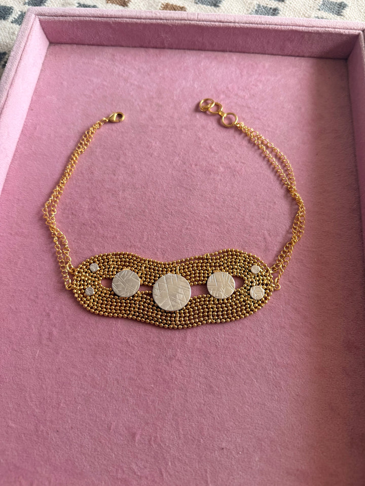 Handmade Statement Choker | Brass Adjustable Lobster Claw Jewelry