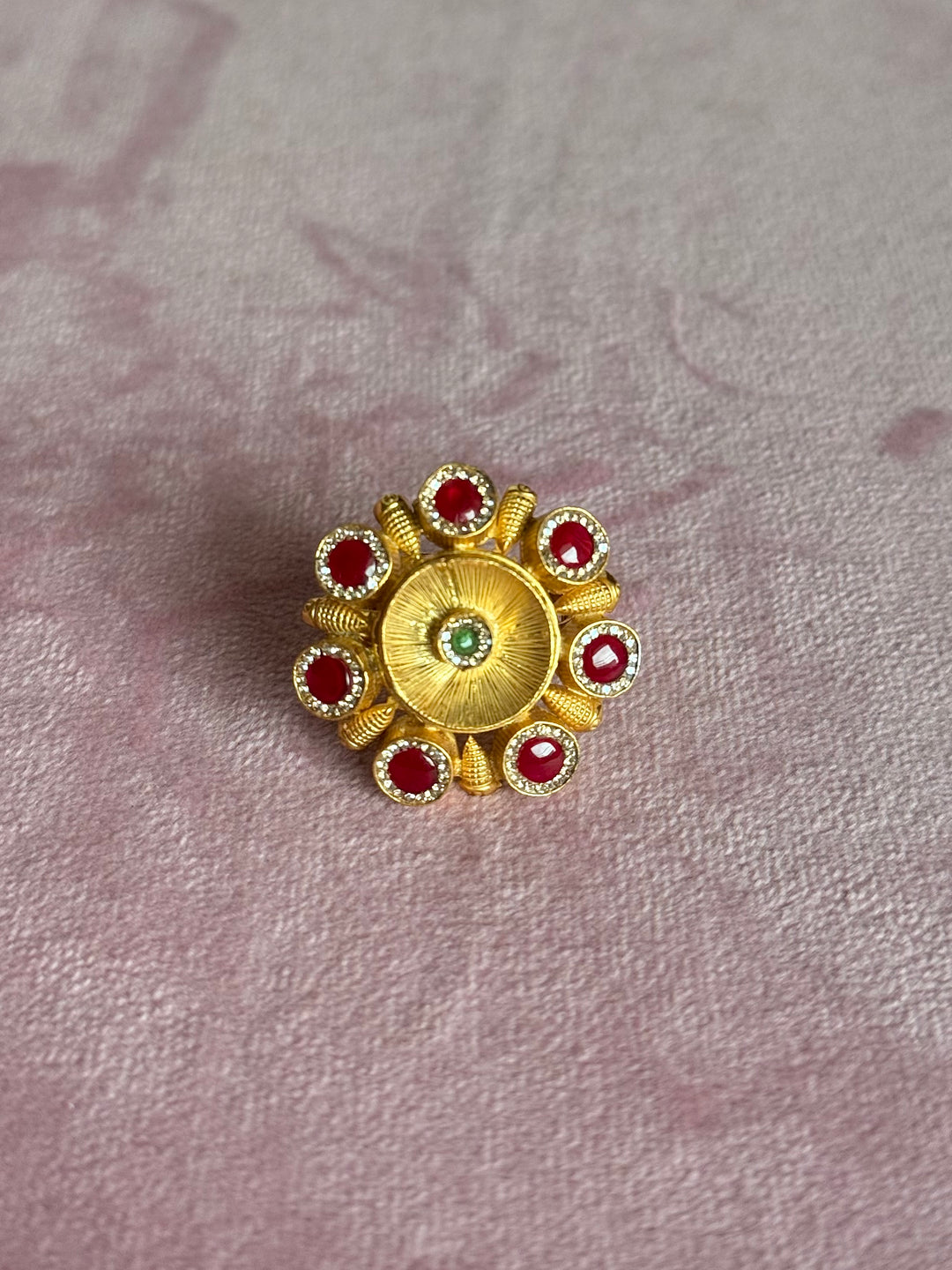 925 Silver Antique CZ Handmade Ring | Adjustable | SHIVKA