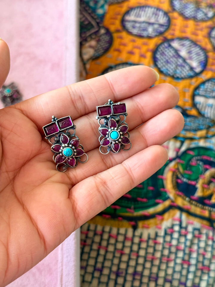 Handmade 925 Silver Antique Necklace Set | SHIVKA