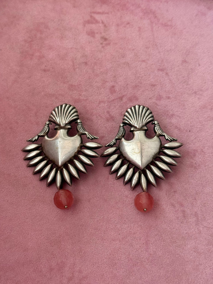 Tribal Drop Brass Earrings | Lightweight Statement Earrings | SHIVKA