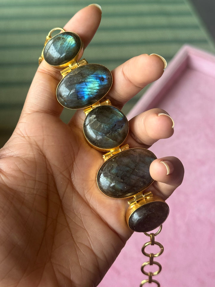 Statement Labradorite Choker / One of a kind Jewellery/ Indian Choker
