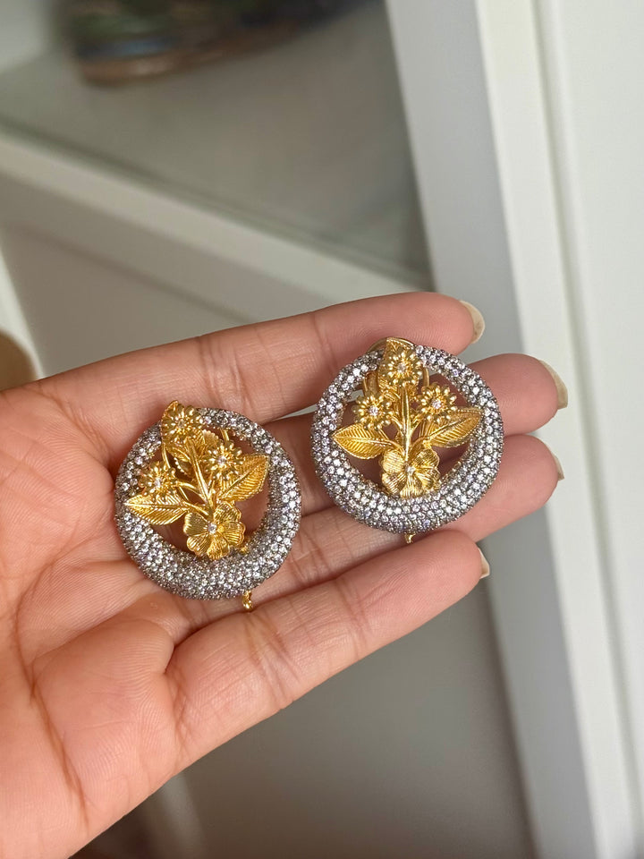 Handmade Elephant Designer Necklace Set | Dual Tone Gold & Black | SHIVKA