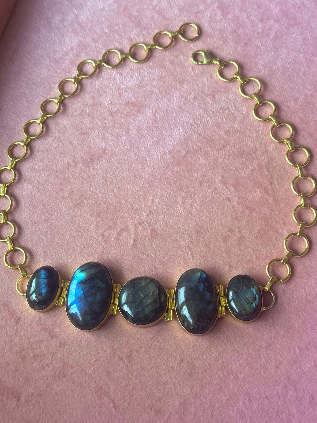 Statement Labradorite Choker / One of a kind Jewellery/ Indian Choker