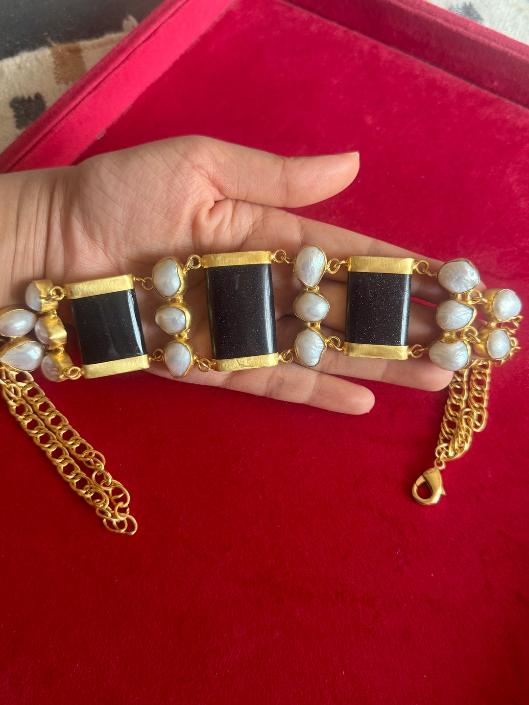 Statement Choker – Gold Brass, Adjustable Necklace