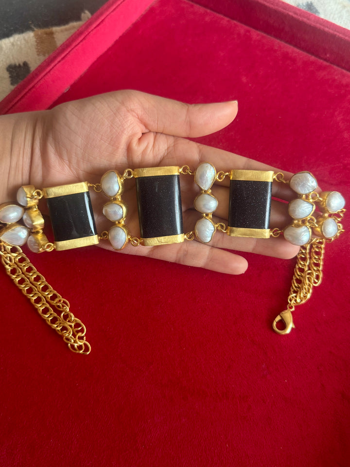 Statement Choker – Gold Brass, Adjustable Necklace