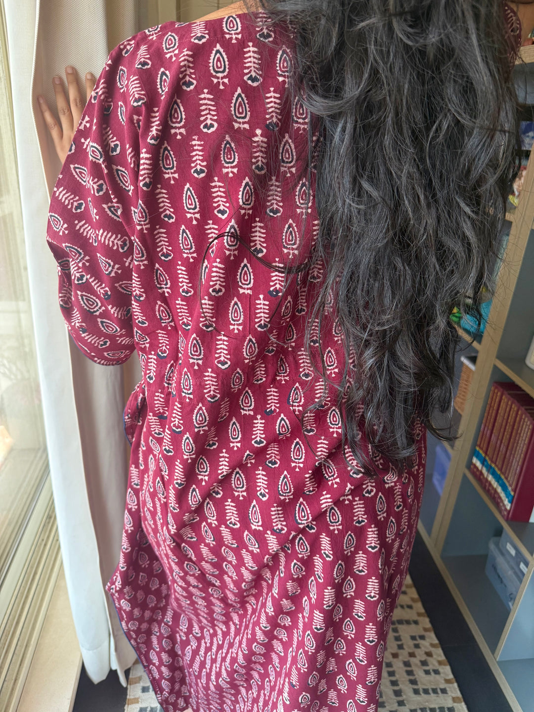 100% Cotton Kaftan: Indian Print Loungewear