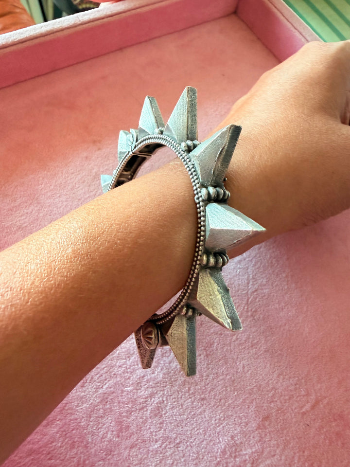 Elegant Brass Kadas - Premium Quality Silver Replica