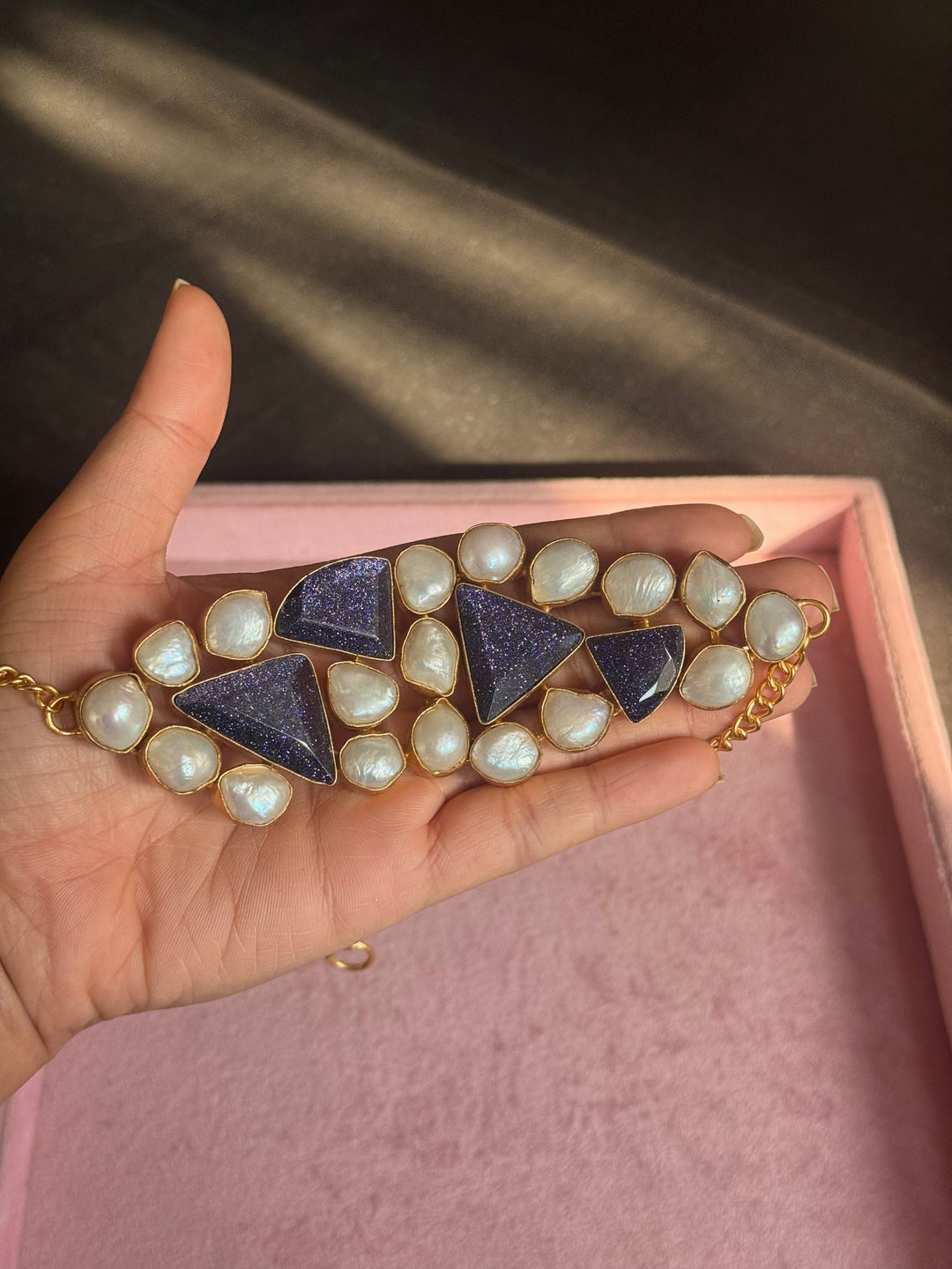 Statement Choker – Gold Brass, Adjustable Necklace