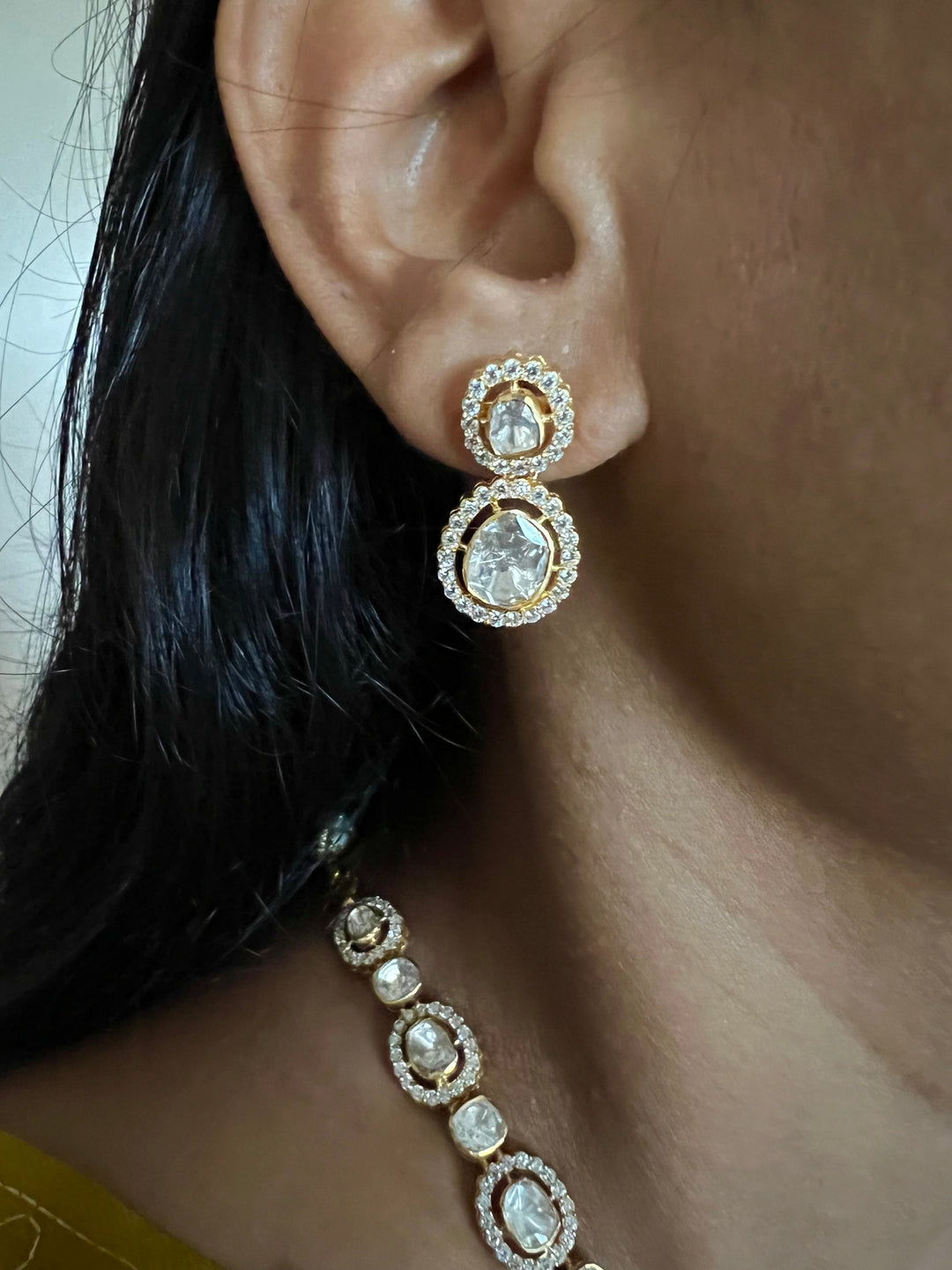 Victorian Brilliance Silver Necklace Set - Pure 925 Silver, Premium CZ Stones