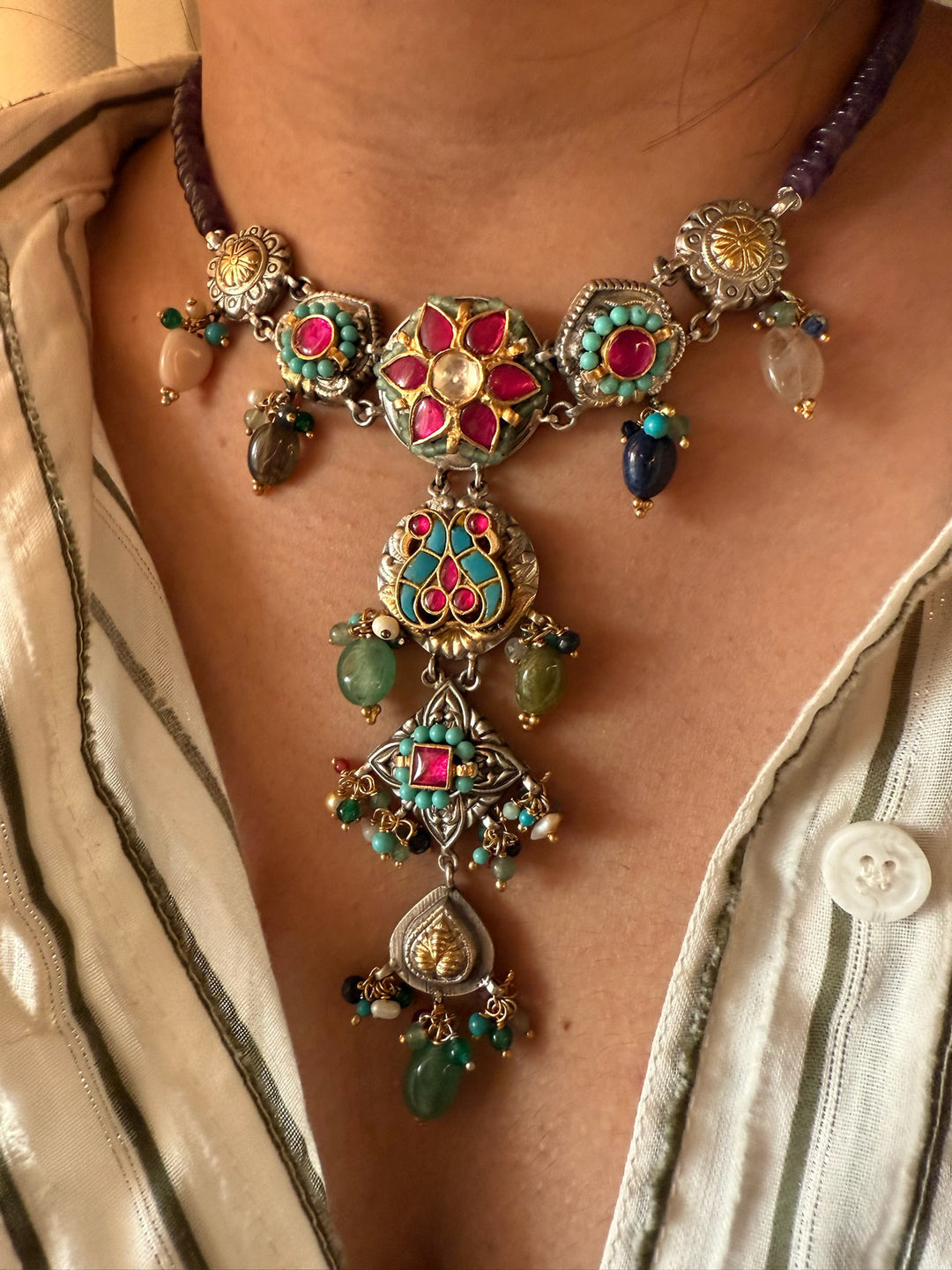 Pure 925 Silver Fusion Necklace