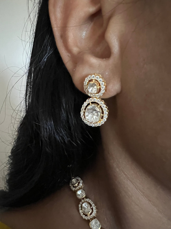 Victorian Brilliance Silver Necklace Set - Pure 925 Silver, Premium CZ Stones