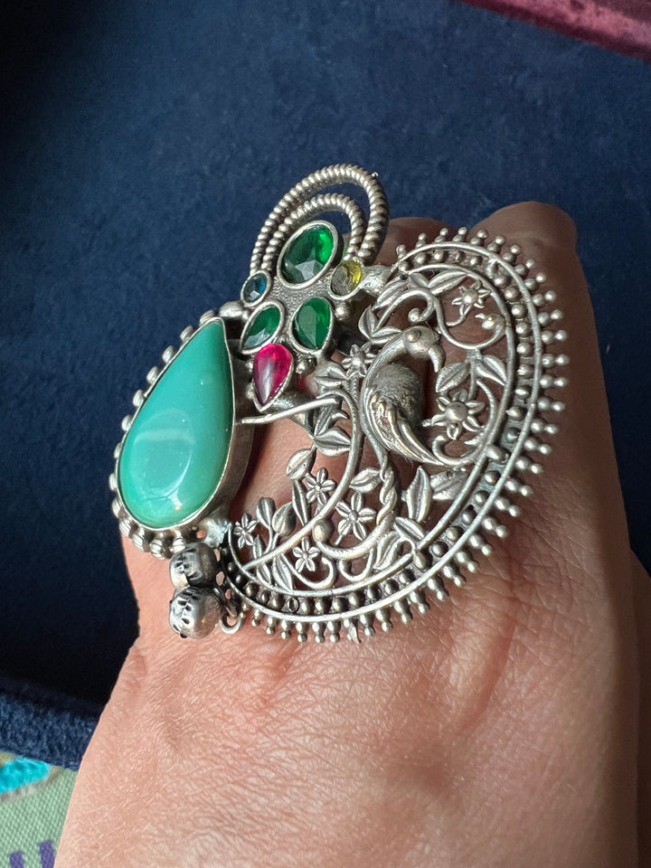 One-of-a-Kind Designer Fusion Ring - Premium Brass