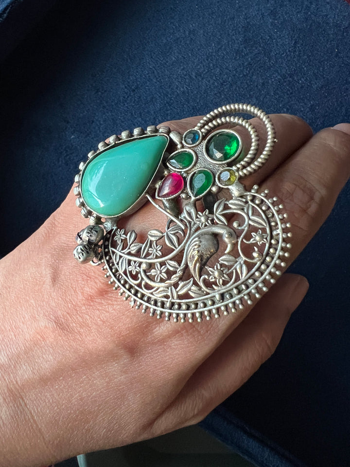 One-of-a-Kind Designer Fusion Ring - Premium Brass