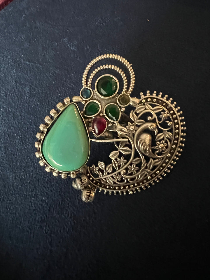 One-of-a-Kind Designer Fusion Ring - Premium Brass