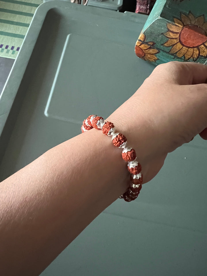Exquisite Rudraksh Silver Bracelet - Unparalleled Quality and Style