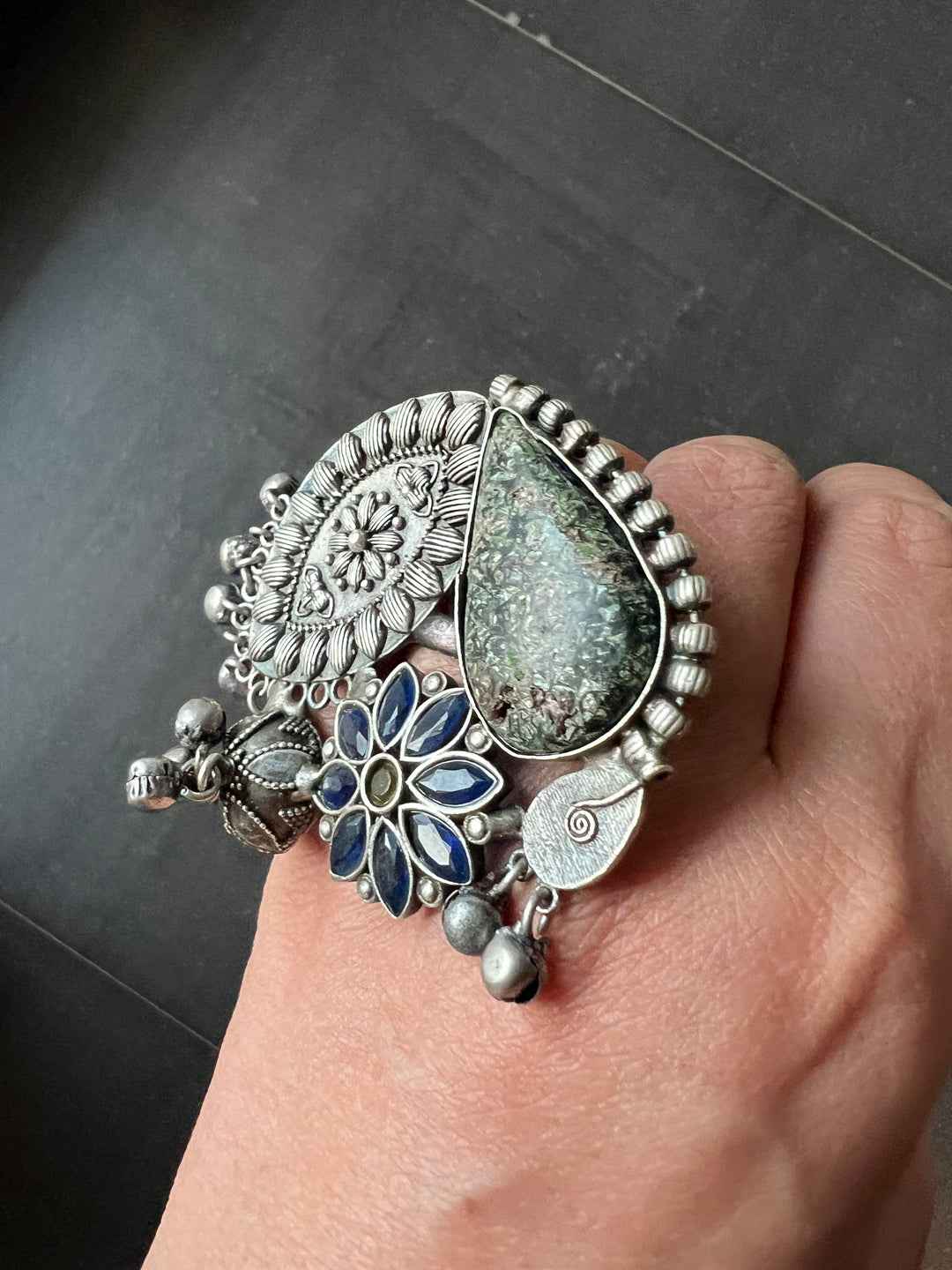 One-of-a-Kind Designer Fusion Ring - Premium Brass