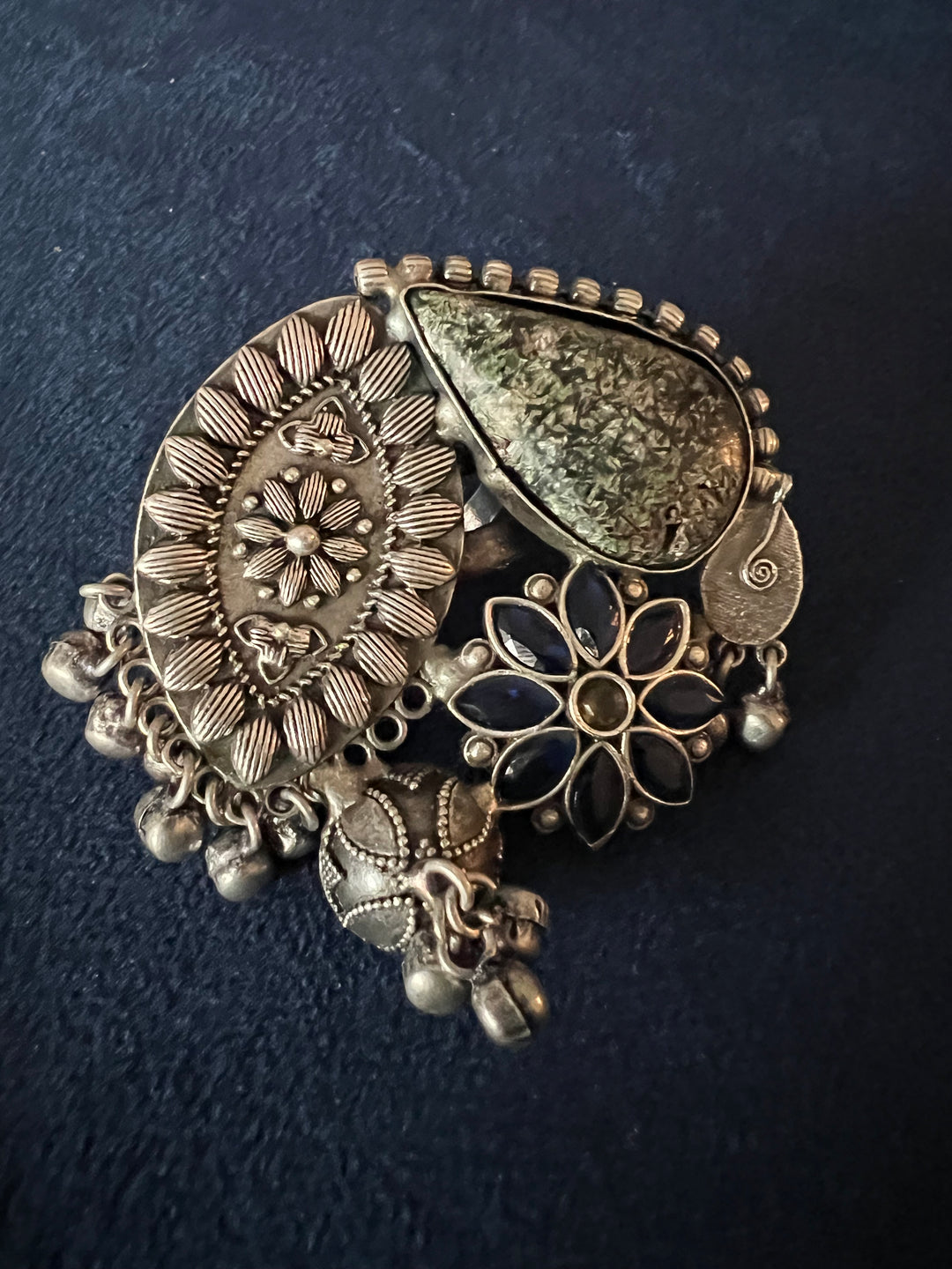 One-of-a-Kind Designer Fusion Ring - Premium Brass