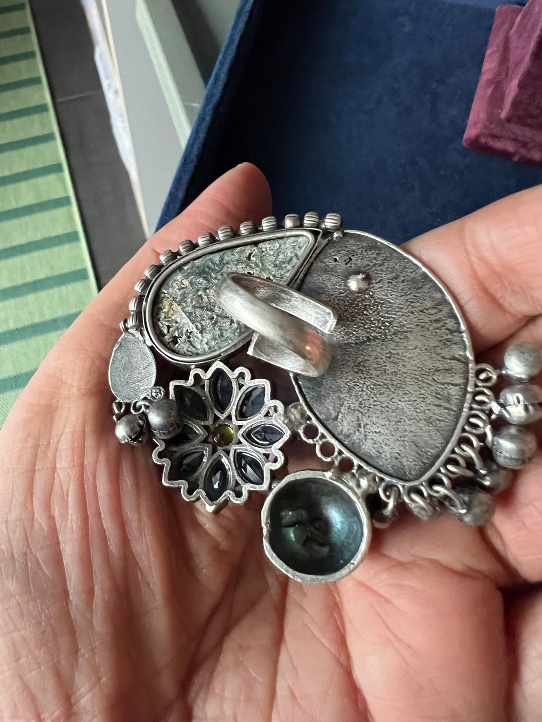 One-of-a-Kind Designer Fusion Ring - Premium Brass