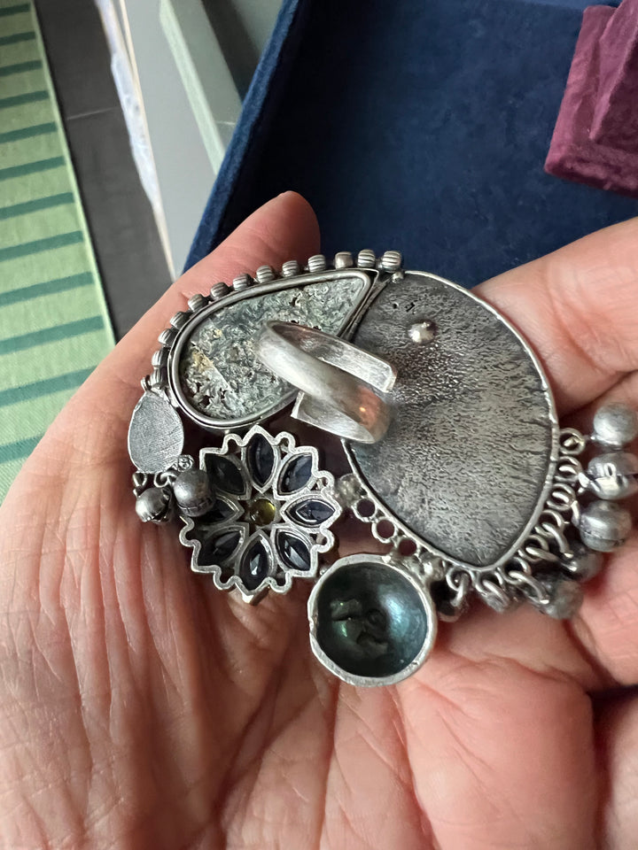 One-of-a-Kind Designer Fusion Ring - Premium Brass