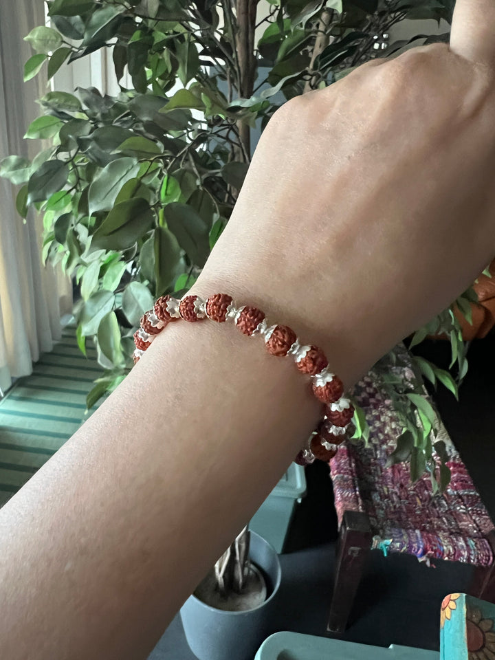 Exquisite Rudraksh Silver Bracelet - Unparalleled Quality and Style