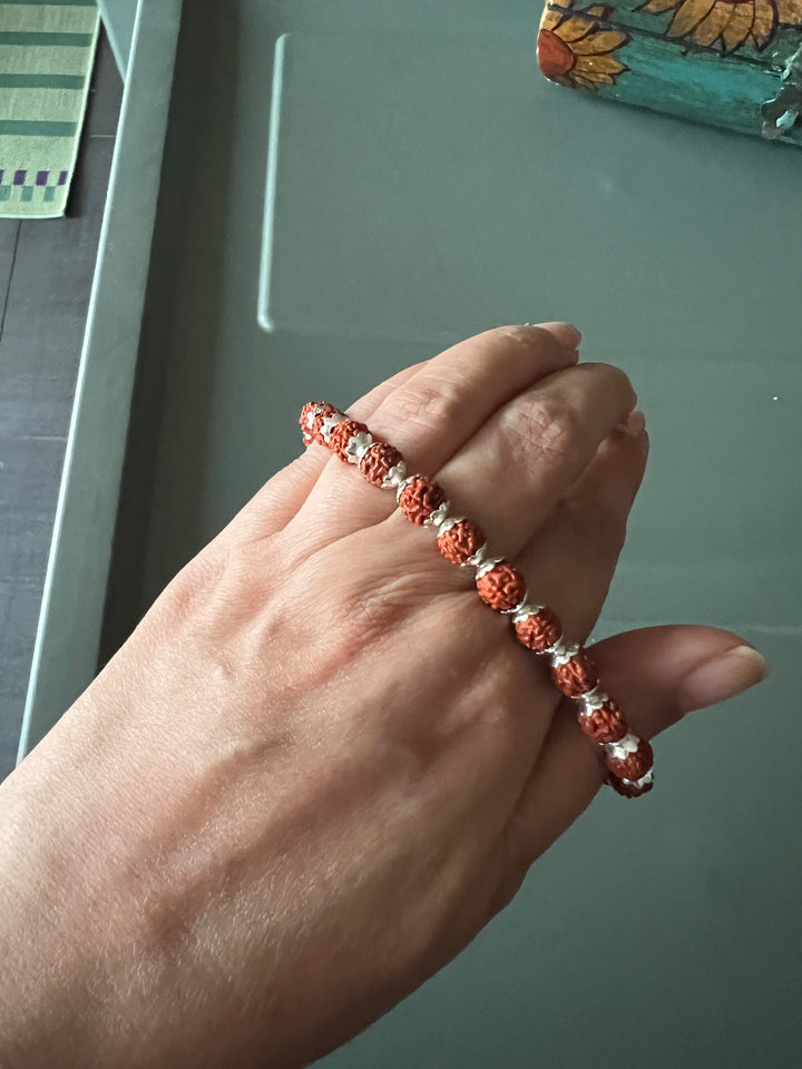 Exquisite Rudraksh Silver Bracelet - Unparalleled Quality and Style