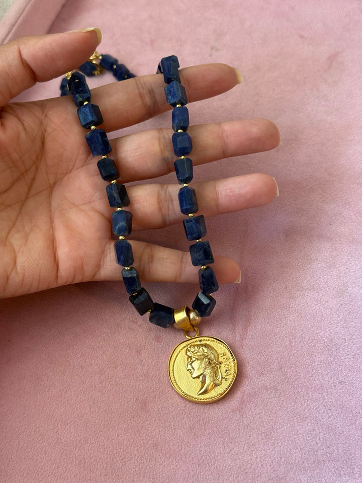 Handmade Designer Caeser Soda Lite Necklace Set | SHIVKA