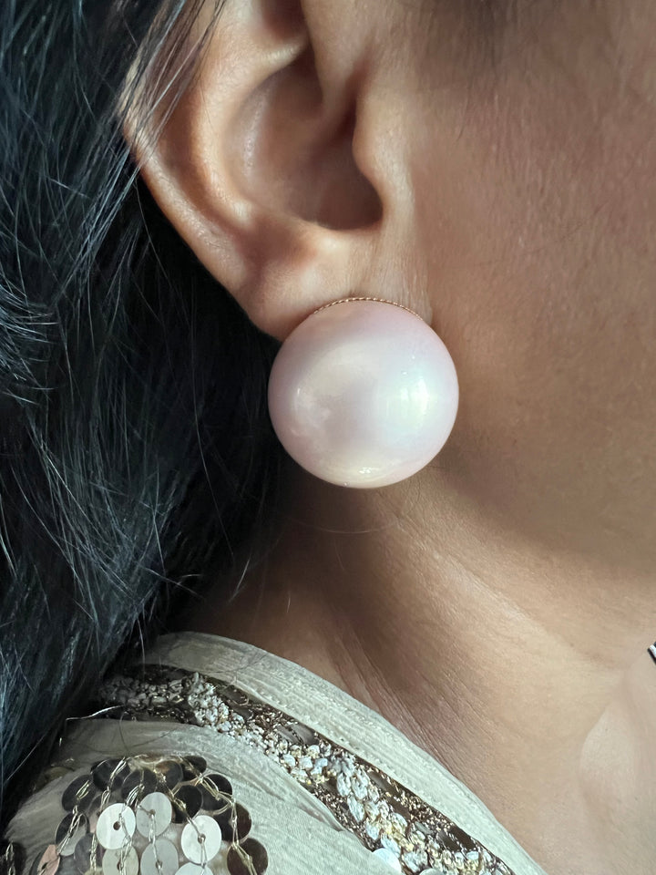 Unique Oversized Pearl Earrings