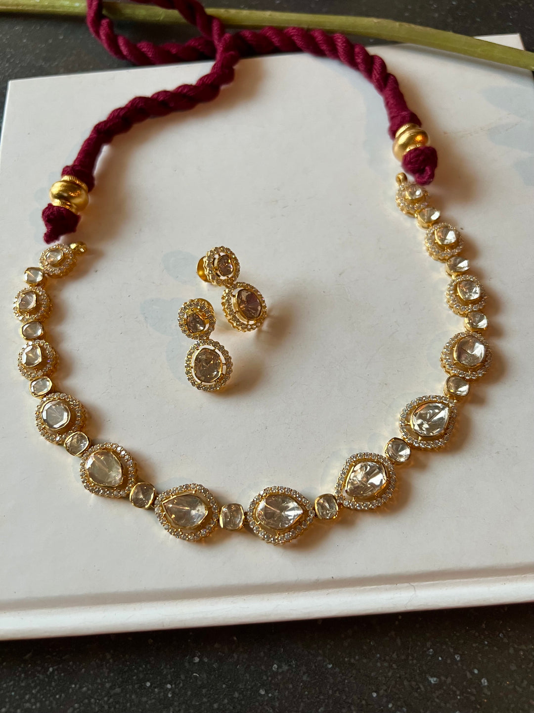 Victorian Brilliance Silver Necklace Set - Pure 925 Silver, Premium CZ Stones