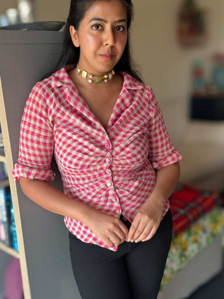 Statement Choker – Gold Brass, Adjustable Necklace