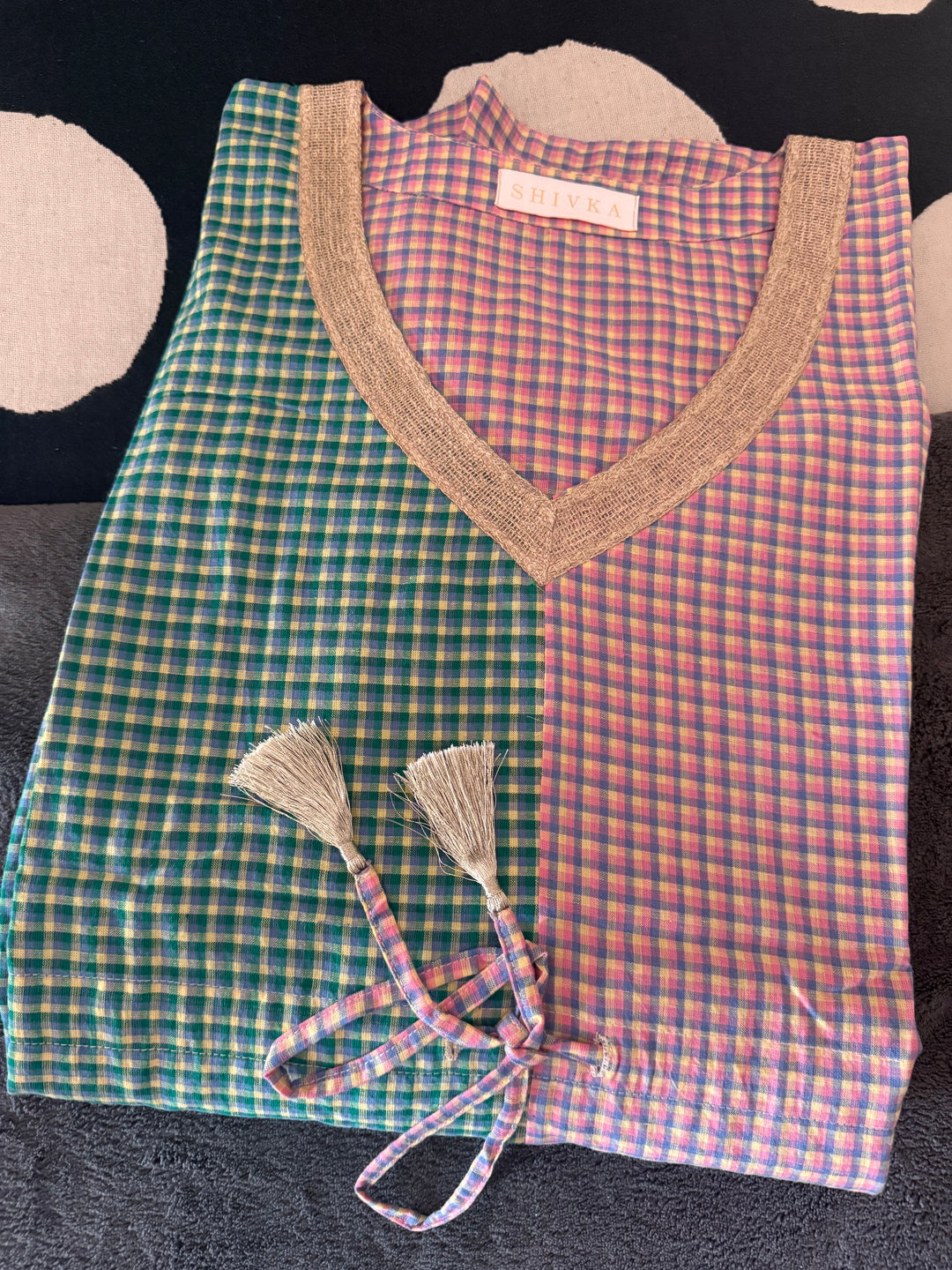 100% Cotton Kaftan: Indian Print Loungewear