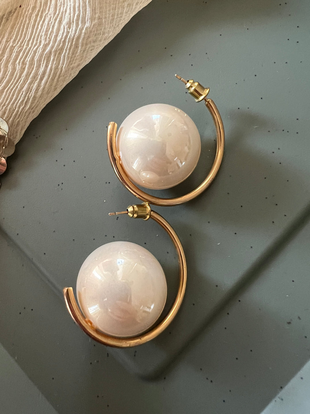 Unique Oversized Pearl Earrings