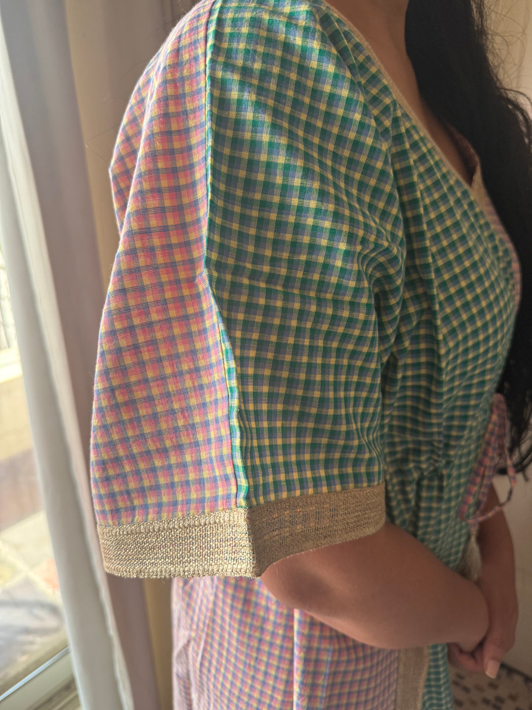 100% Cotton Kaftan: Indian Print Loungewear